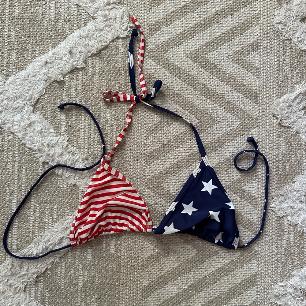 Old Navy American Flag Bikini Top